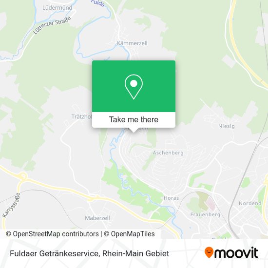 Карта Fuldaer Getränkeservice