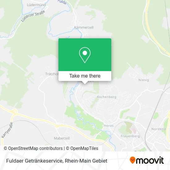 Карта Fuldaer Getränkeservice