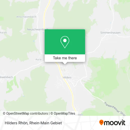 Карта Hilders Rhön