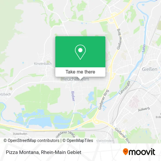 Карта Pizza Montana