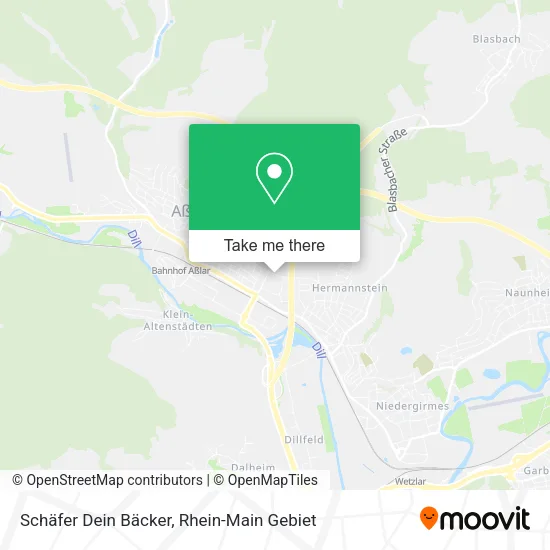 Карта Schäfer Dein Bäcker