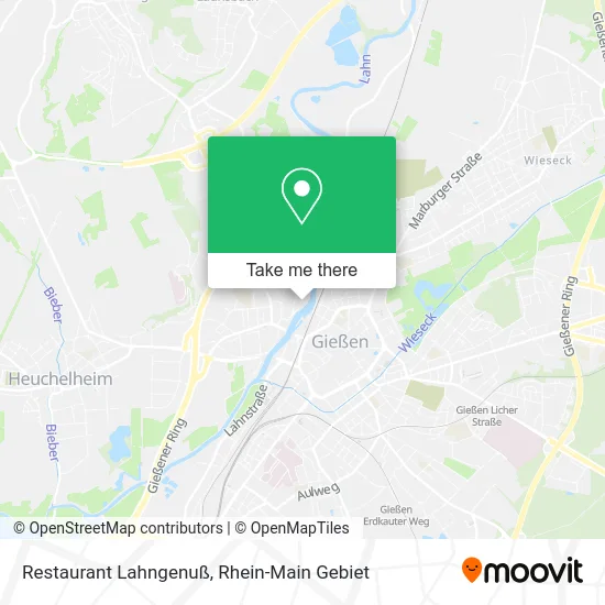 Карта Restaurant Lahngenuß