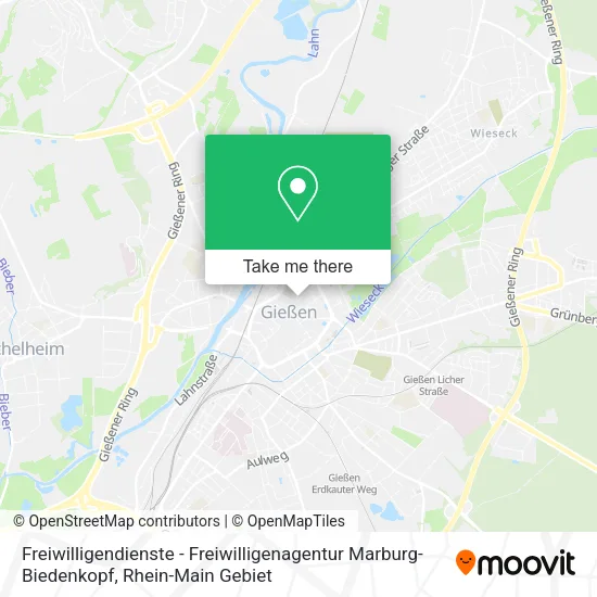 Карта Freiwilligendienste - Freiwilligenagentur Marburg-Biedenkopf