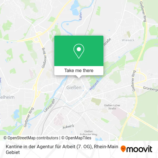 Карта Kantine in der Agentur für Arbeit (7. OG)