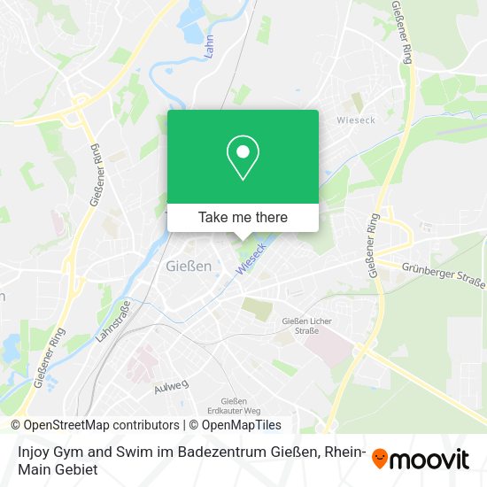 Карта Injoy Gym and Swim im Badezentrum Gießen