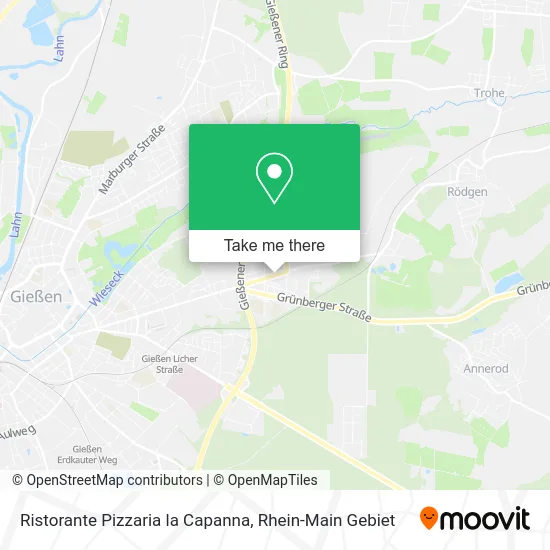 Карта Ristorante Pizzaria la Capanna
