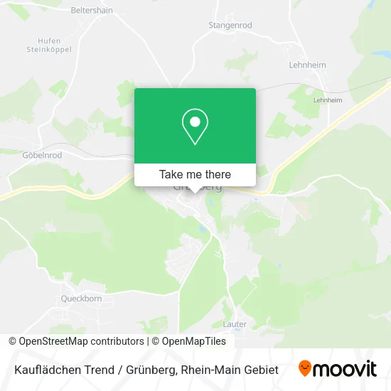 Карта Kauflädchen Trend / Grünberg