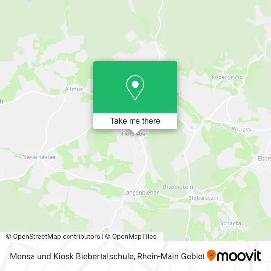 Карта Mensa und Kiosk Biebertalschule