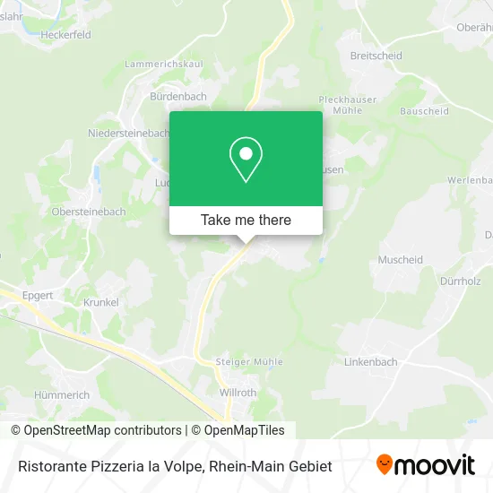 Карта Ristorante Pizzeria la Volpe