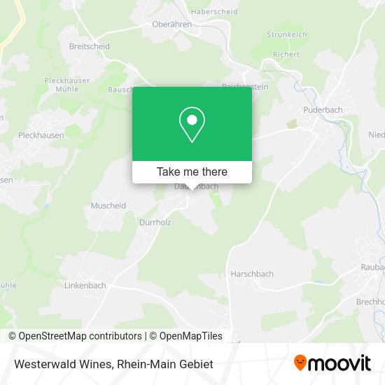 Карта Westerwald Wines