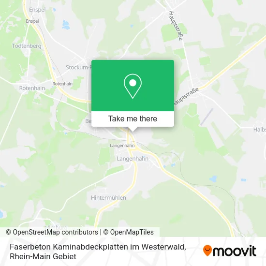 Карта Faserbeton Kaminabdeckplatten im Westerwald