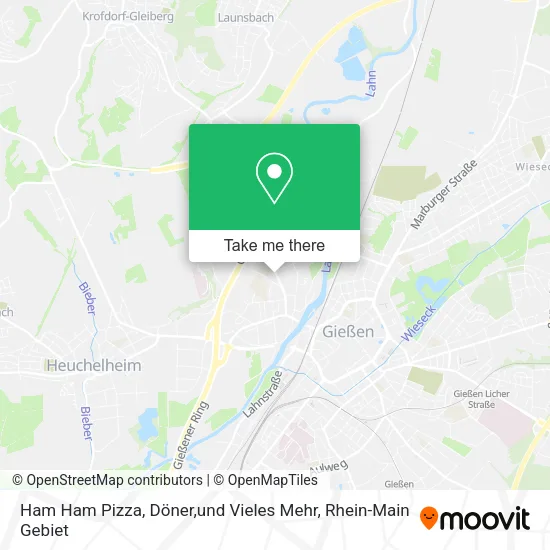 Карта Ham Ham Pizza, Döner,und Vieles Mehr
