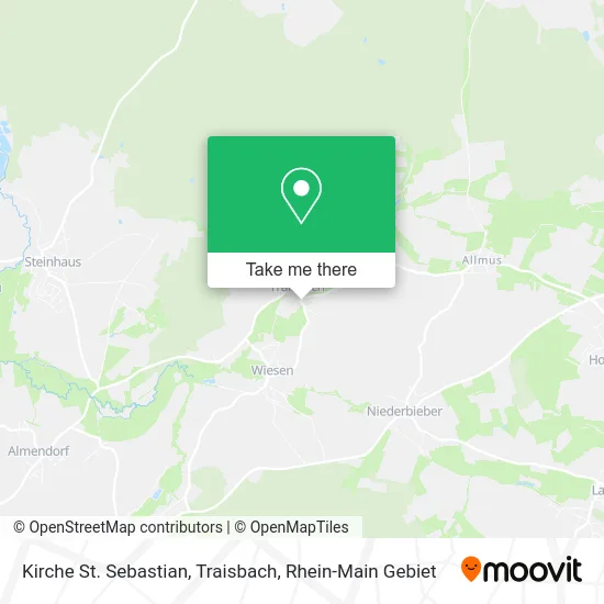 Карта Kirche St. Sebastian, Traisbach