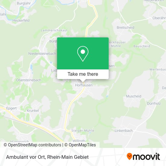 Карта Ambulant vor Ort