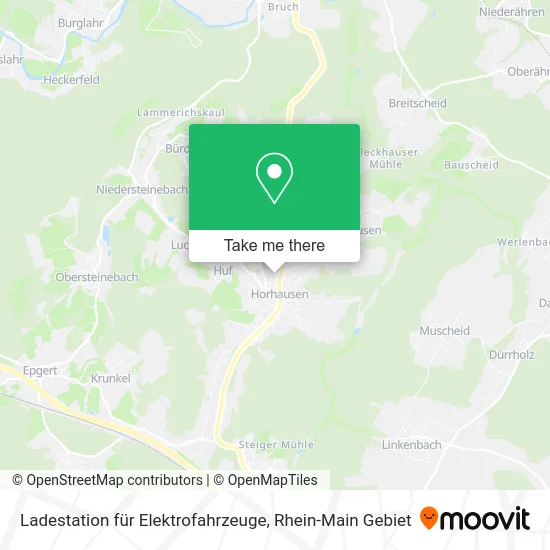 Карта Ladestation für Elektrofahrzeuge