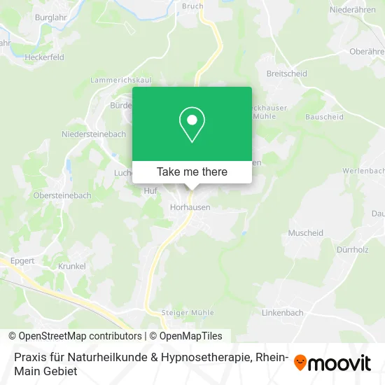Карта Praxis für Naturheilkunde & Hypnosetherapie
