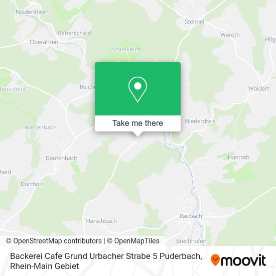 Карта Backerei Cafe Grund Urbacher Strabe 5 Puderbach