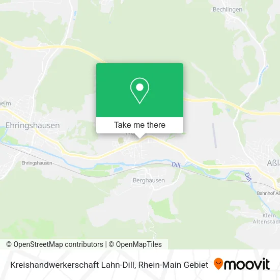 Карта Kreishandwerkerschaft Lahn-Dill
