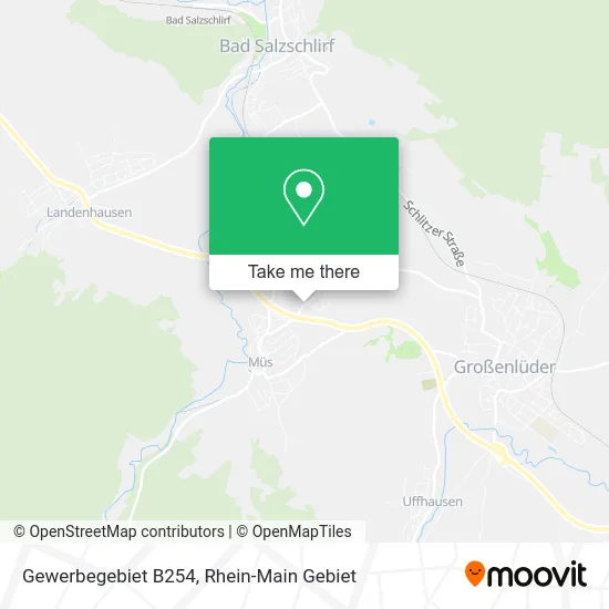 Карта Gewerbegebiet B254