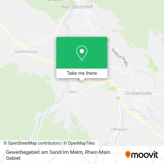 Карта Gewerbegebiet am Sand/im Melm