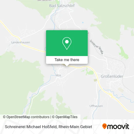 Карта Schreinerei Michael Hoßfeld