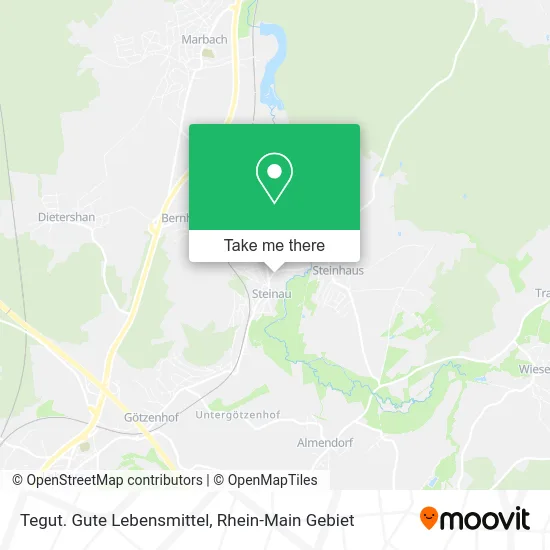 Карта Tegut. Gute Lebensmittel