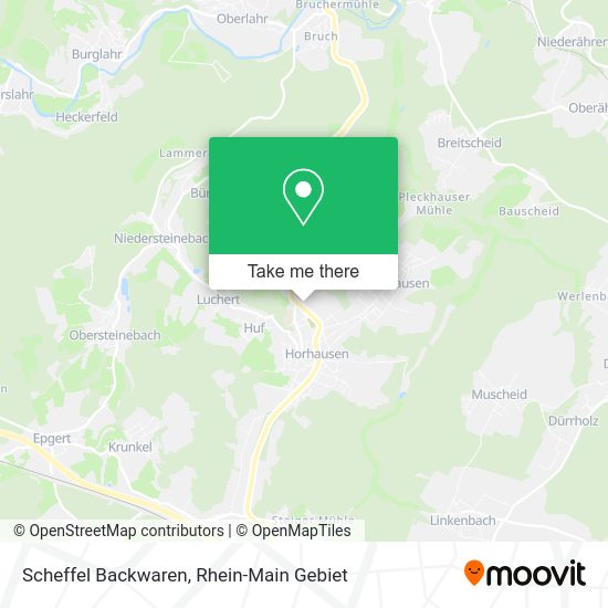 Карта Scheffel Backwaren
