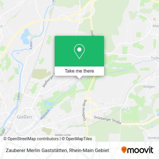 Карта Zauberer Merlin Gaststätten