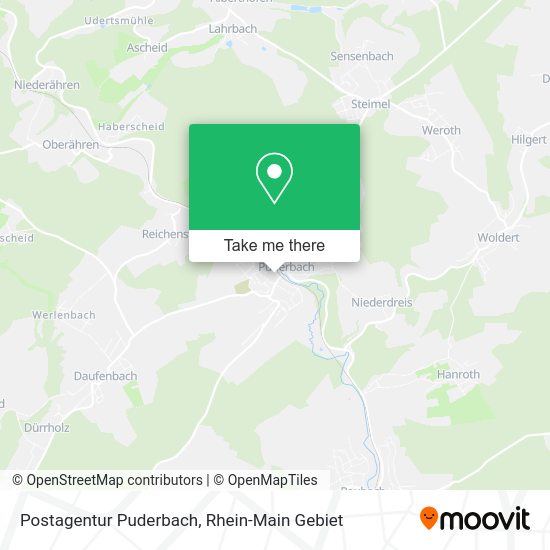 Карта Postagentur Puderbach