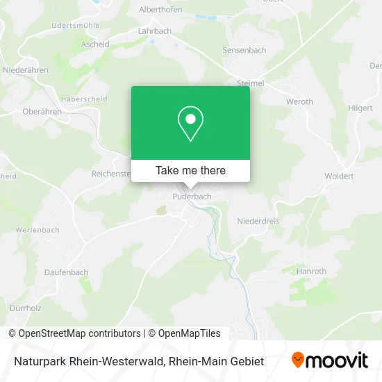 Карта Naturpark Rhein-Westerwald