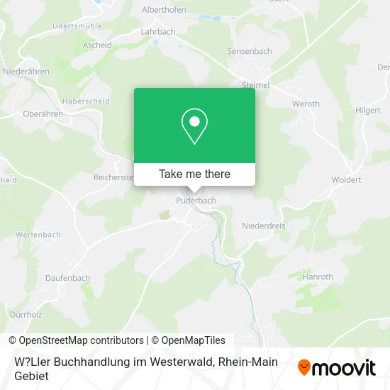 Карта W?Ller Buchhandlung im Westerwald