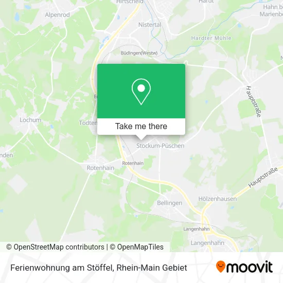 Карта Ferienwohnung am Stöffel