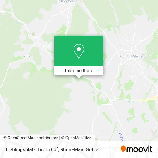 Карта Lieblingsplatz Tirolerhof