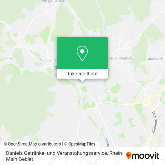 Карта Daniels Getränke- und Veranstaltungsservice