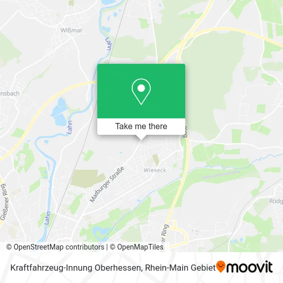 Карта Kraftfahrzeug-Innung Oberhessen