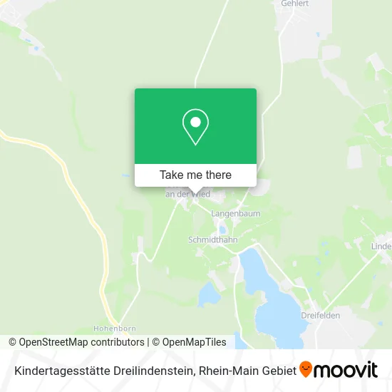 Карта Kindertagesstätte Dreilindenstein