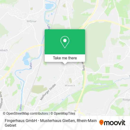 Карта Fingerhaus GmbH - Musterhaus Gießen