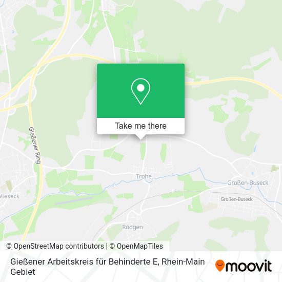 Карта Gießener Arbeitskreis für Behinderte E