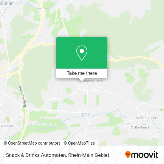 Карта Snack & Drinks Automaten