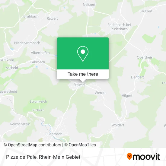 Карта Pizza da Pale