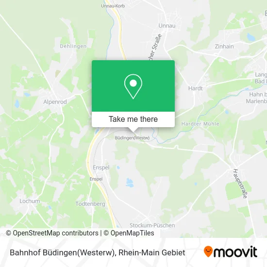 Карта Bahnhof Büdingen(Westerw)
