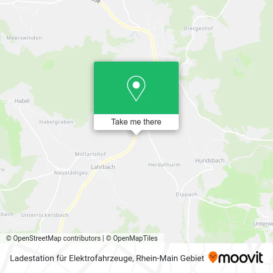 Карта Ladestation für Elektrofahrzeuge