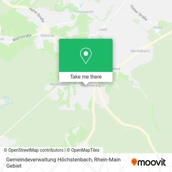 Карта Gemeindeverwaltung Höchstenbach