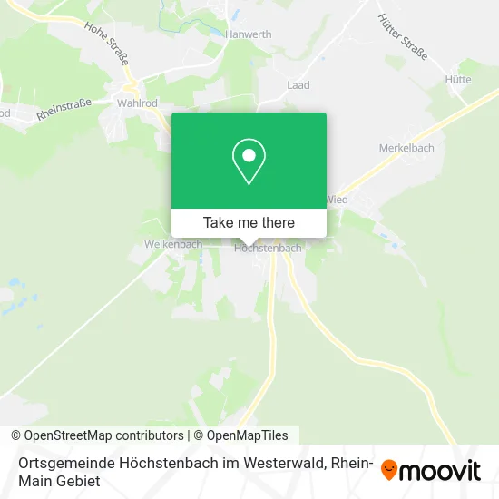 Карта Ortsgemeinde Höchstenbach im Westerwald