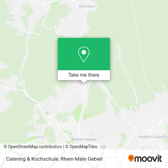 Карта Catering & Kochschule