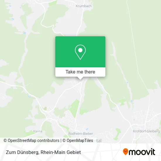 Карта Zum Dünsberg