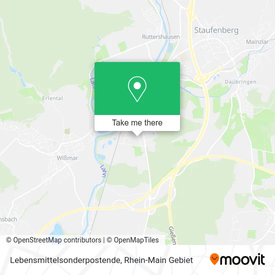 Карта Lebensmittelsonderpostende