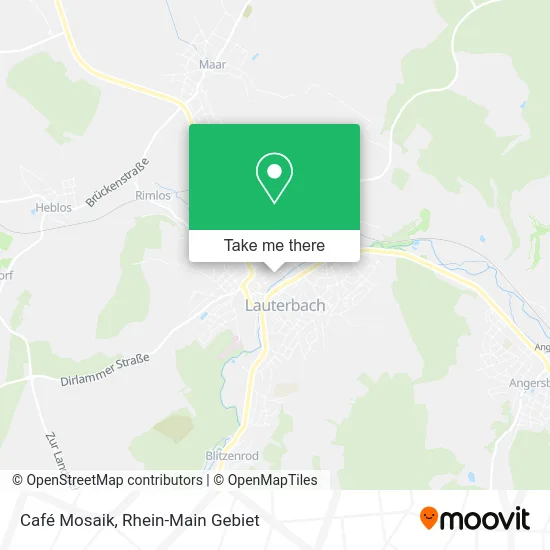 Карта Café Mosaik