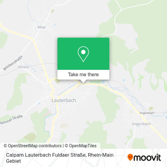 Карта Calpam Lauterbach Fuldaer Straße