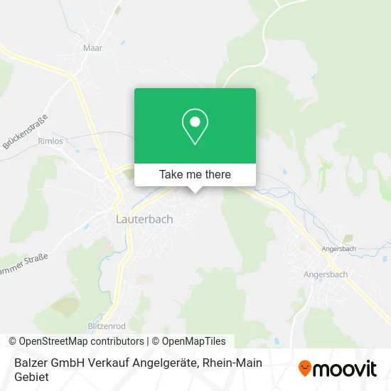 Карта Balzer GmbH Verkauf Angelgeräte